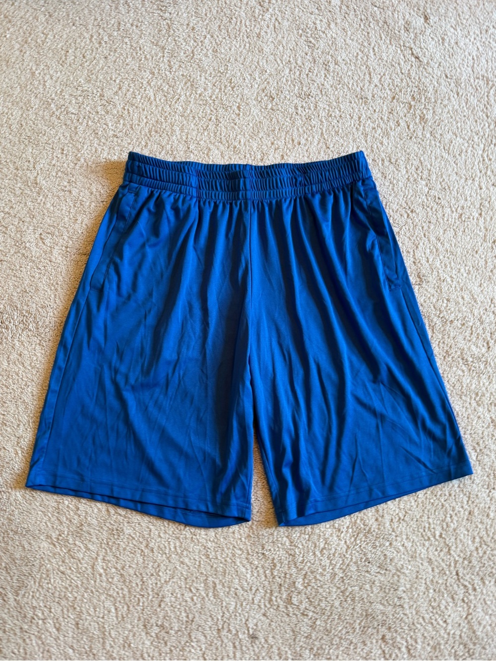 Men's Athletic Performance Blue Shorts